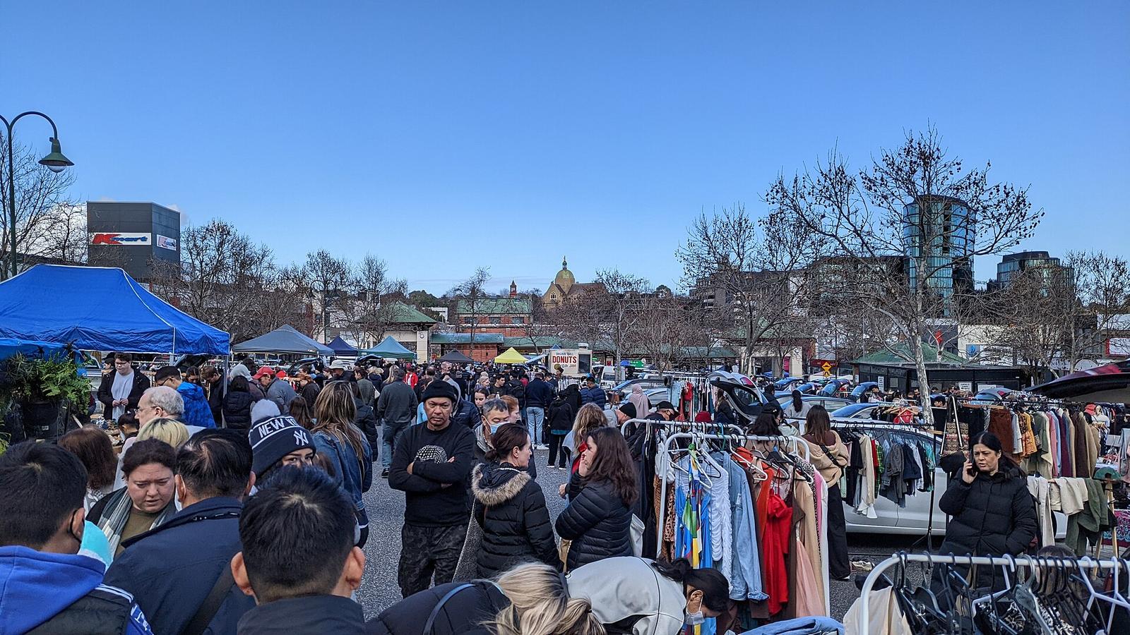 Crowds at Camberwell Sunday Market