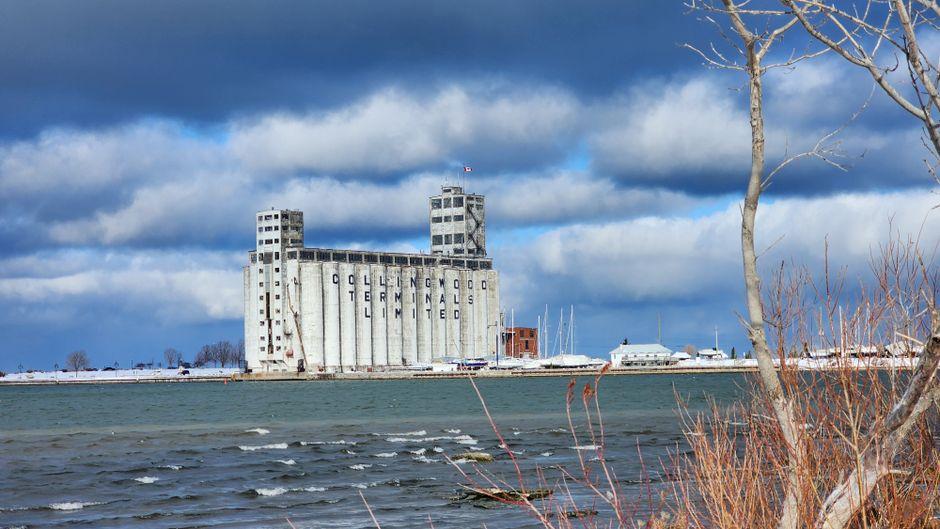 Collingwood Terminals by the Waterfront in Winter