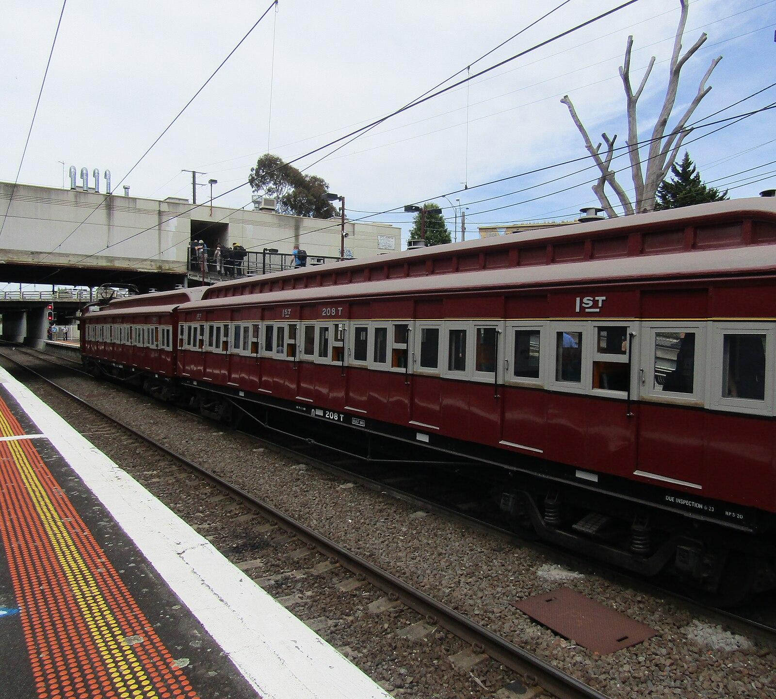 Tait Trailer Car 208T at Moorabbin Station