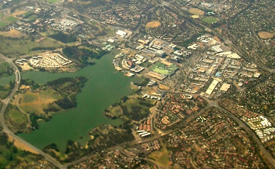 Belconnen TC aerial west