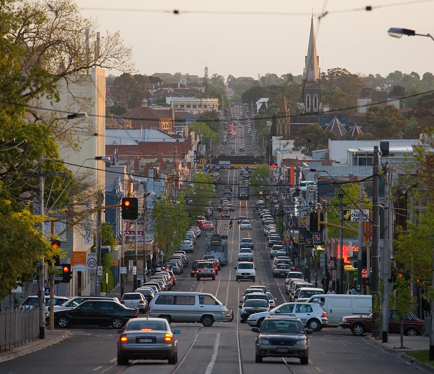 Glenferrie road hawthorn from kew