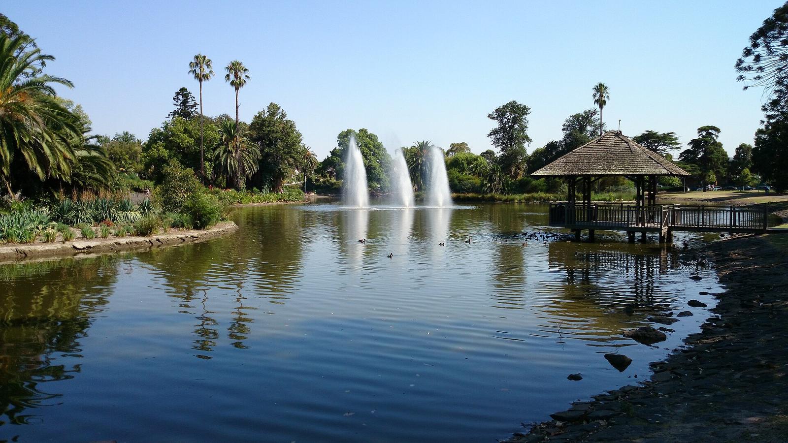 Lake at Queens Park at Moonee Ponds