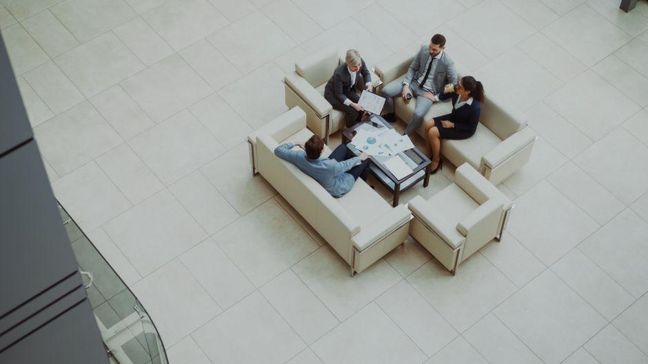 Professional Business Meeting in Modern Office