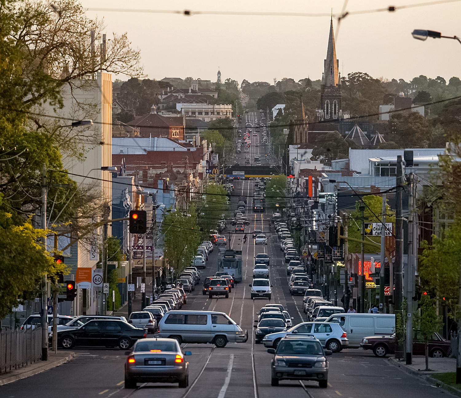 Glenferrie road hawthorn from kew b